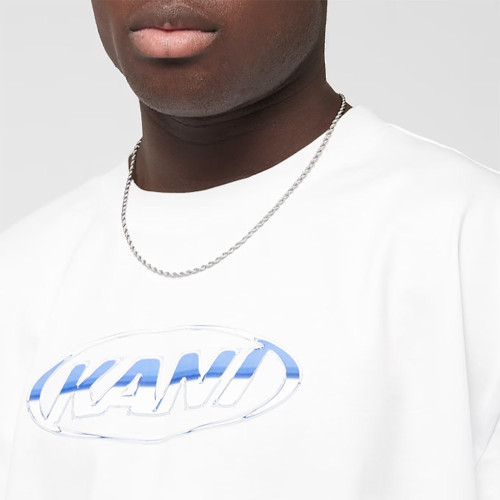 Karl Kani Ανδρική κοντομάνικη μπλούζα Woven Signature Chrome Logo Crop Tee